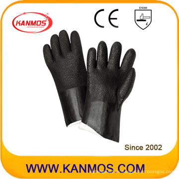 Resistente al ácido PVC sumergido guantes de trabajo de seguridad industrial (51208SP)